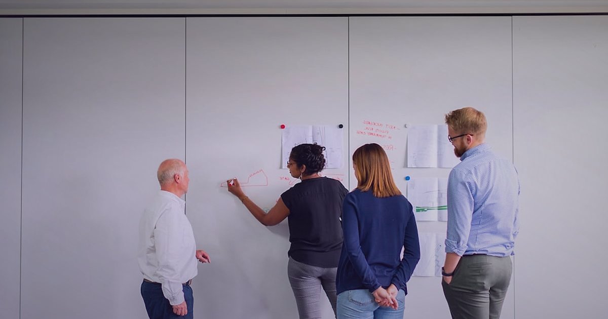 2026'da Stoksuz Satış Rehberi: Dropshipping ile Kârınızı Maksimize Edin - diverse group of people discussing business strategy whiteboard