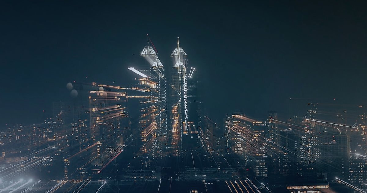 İYS İzni E-Ticareti 2026: Ticari Elektronik İletişimde Tam Uyum Rehberi - futuristic city skyline with digital data flowing between buildings